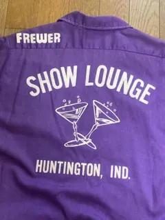 Hilton ヒルトン バックプリント ボーリング シャツ 70S ロカビリーのサムネイル