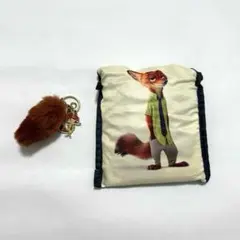 ディズニー ズートピア ニックワイルド エコバッグ キーホルダー セット