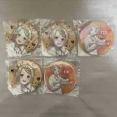 【バラ売り可】鏡音リン グリッター 缶バッジ 5点 楽天コレクション
