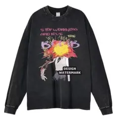 チェンソーマン　レゼ　ヴィンテージ加工　パーカー　ロンT 長袖　XS〜XXL