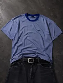 00s NIKE 半袖ボーダーTシャツ y2k archive 短丈 ストリートのサムネイル
