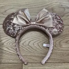 ミッキーマウス耳型カチューシャ ローズゴールド