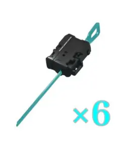 ベイブレードX ワインダーランチャー ブラック×グリーン 6個