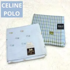 【未使用】CELINE POLO ハンカチセット2枚