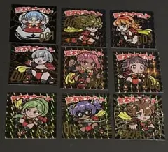 荒木町ナイんト　9種　コンプ　ビックリマン風　自作シール　荒木町ナイト