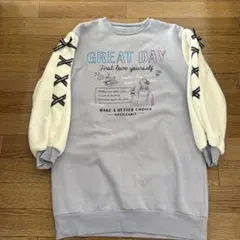 キッズ女の子裏起毛ワンピース150