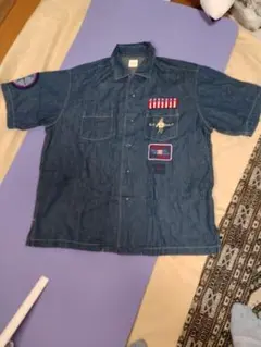 Karl Helmut デニムシャツ ワッペン付 Lサイズのサムネイル
