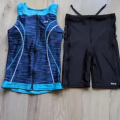 FILA スポーツ用水着 タンクトップ・ショートパンツセット