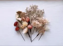 No.261ドライフラワーヘッドパーツ成人式 卒業式 髪飾り 結婚式