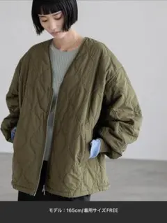 新品★ LOWRYS FARM キルティングミドルブルゾン