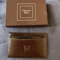 Christian Dior ブラウンカードケース