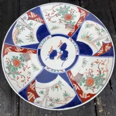 江戸時代◆古伊万里　赤絵皿　飾り皿