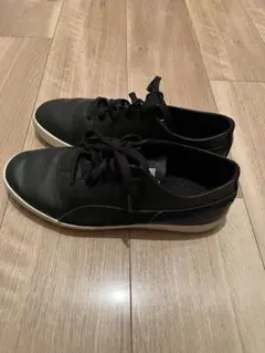 PUMA メンズ 黒スニーカー 25cm シンプル 定番