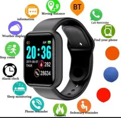 【新品未使用】スマートウォッチ　スポーツ等 本体 ブラック