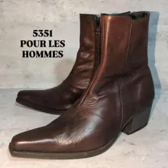 2026年最新】5351 POUR LES HOMMES 素材：本革 メンズ ブーツ・革靴 