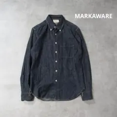 MARKAWARE / デニム 長袖 シャツ インディゴ トップス 1 ネイビーのサムネイル