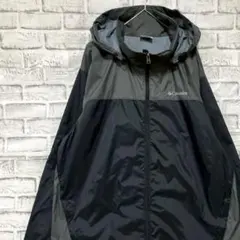 コロンビア　マウンテンパーカー　ブラックL ロゴ刺繍アウトドア1002