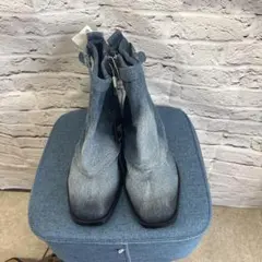 ZARA×MAISONSPECIALコラボデニムアンクルブーツ 34 (A-1)のサムネイル