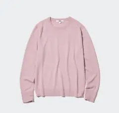 UNIQLO メリノクルーネックセーター ピンクM 【新品未使用品】レディース