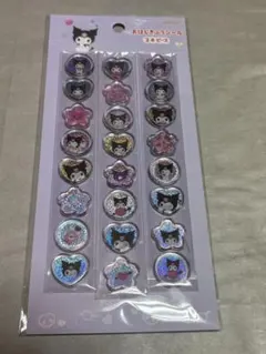 正規品　サンリオ　おはじきふうシール　クロミ