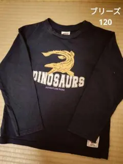 恐竜プリント 長袖カットソー 120