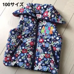 アナップキッズ　ANAP　レトロフラワー柄　中綿ベスト