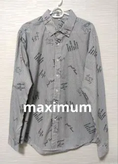 maximum ストライプ柄 長袖シャツ サイズ3