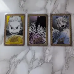 ヒロアカ　原画展　箔押しクリアカード　３年 まとめ売り