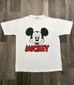 ミッキーマウス Tシャツ 80s 90s 青タグ　ヴィンテージ　ディズニーT