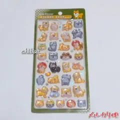正規品　ボンボンドロップシール　和柄　柴犬　クーリア