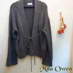 【値下げ】ミラオーウェン 長袖ニットカーディガン Mila Owen