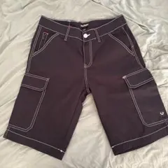 True Religion カーゴショートパンツ ブラック ウエスト30新品のサムネイル