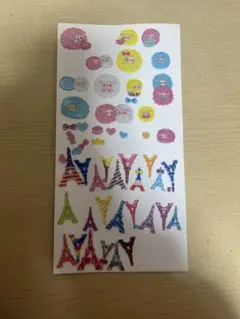 【当時物】ひつじ＆エッフェル塔 ぷっくりシールセット 平成女児 平成レトロ