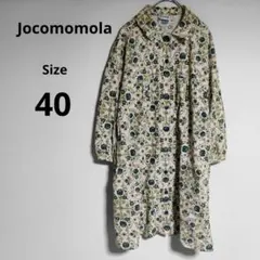 プロフ必読お願い☆まゆたん☆様専用 七分袖花柄シャツワンピース コーデュロイ