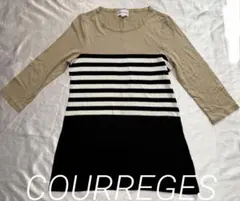 【COURREGES】　クレージュ　ボーダー柄　チュニック　日本製　美品