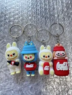 新品未使用 ラブブ Labubu キーホルダー 4個セット すぐ発送 残りわずか