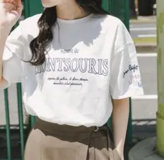 ロゴ刺繍半袖Tシャツのサムネイル