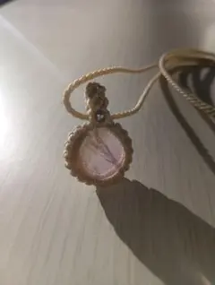 フローライト 蛍石 マクラメ編み ネックレス