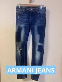 ARMANI JEANS デニムパンツ パッチワーク ダメージ加工のサムネイル