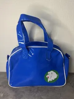 西武ライオンズ球場　来場記念　エナメルバック ハンドバッグ ブルー 野球