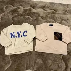 【新品未使用】裏起毛トレーナー 2点セット