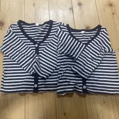 ボーダー長袖 お揃い 男女 90/95