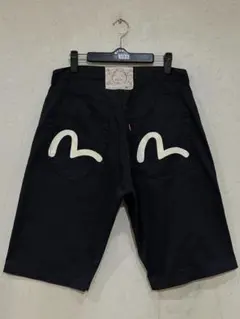 EVISU ヘリンボーン ショートパンツ 古着 W32 カモメ 白 - メルカリ