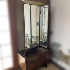 GMGK535○神戸家具 洋家具 永田良介商店 三面鏡 ドレッサー 鏡台 メ