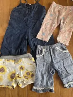 女の子　ズボン　まとめ売り　4着　100cm
