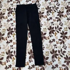 レディース裏起毛ストレッチレギパン　黒　L