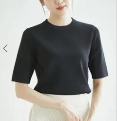 ROPE PICNIC Beauty knit ハーフスリーブニットトップス　①のサムネイル