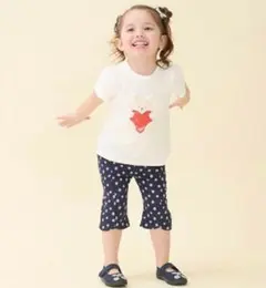 プティマイン　スマイルシリーズ　7部丈パンツ　80