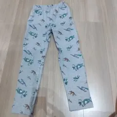 BREEZE 恐竜柄 ロングパンツ グレー 130cm