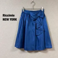 Riccimie NEW YORK リボンフレアスカート 0 XS ブルーのサムネイル